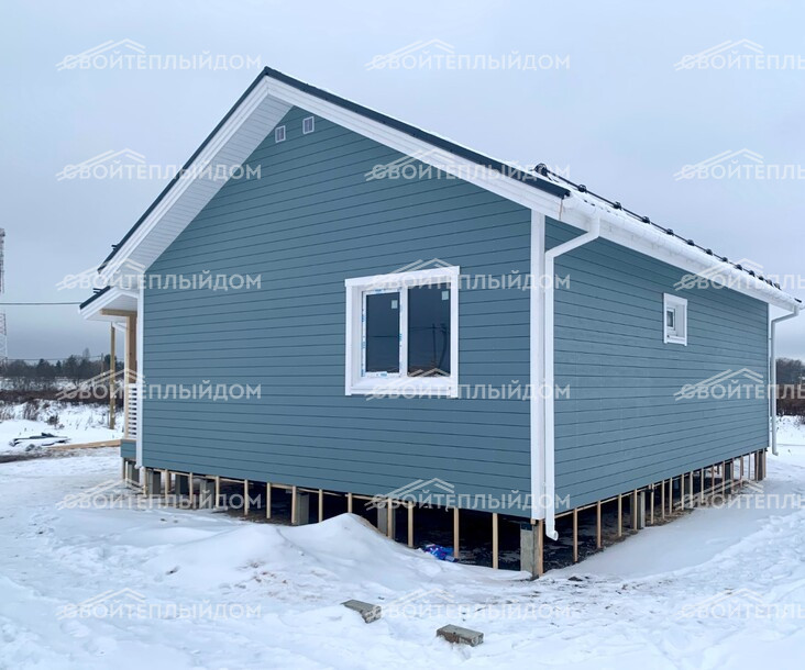 Каркасный дом 8,5х10,0м фото 9