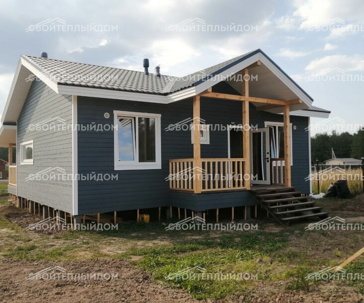 Каркасный дом 8,0х10,0м фото 4