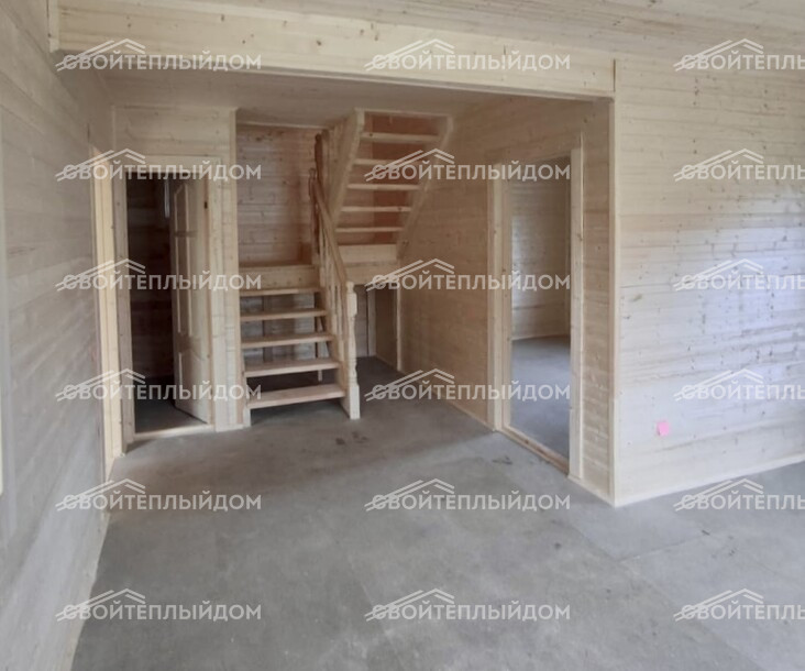 Каркасный дом 7,0х8,0м фото 4