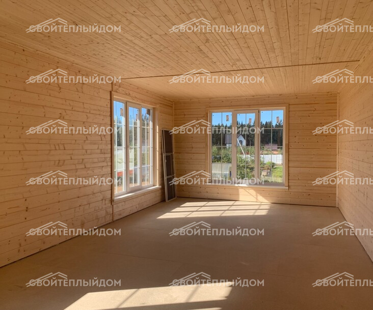 Каркасный дом 10,5х12,5м фото 20