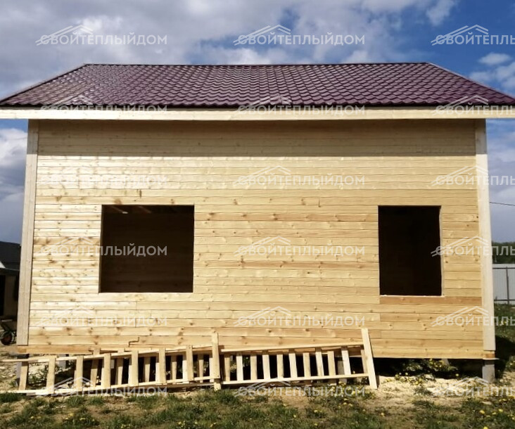 Дом из бруса 8,0х8,0м фото 5