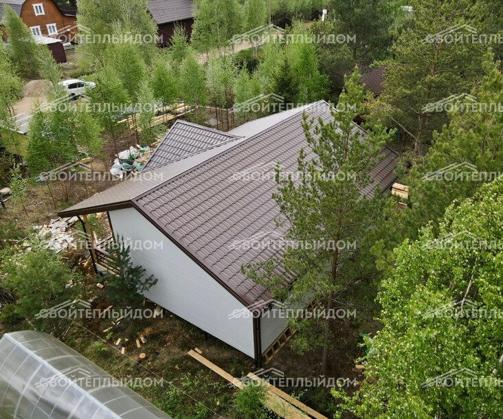 Каркасный дом 9,0х11,5м фото 7