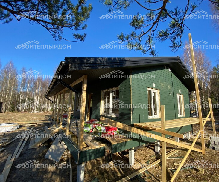 Каркасный дом 8,0х8,0м фото 22
