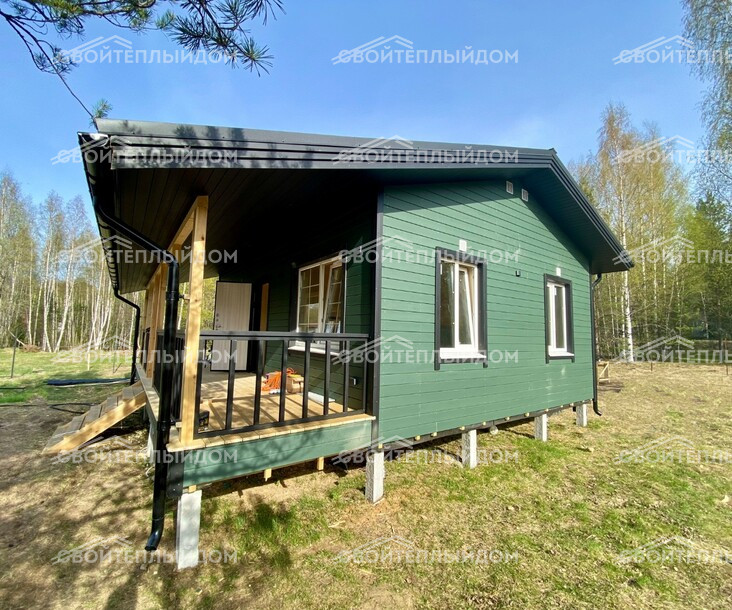 Каркасный дом 8,0х8,0м фото 8