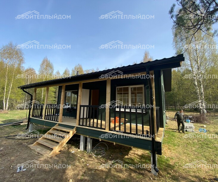 Каркасный дом 8,0х8,0м фото 7