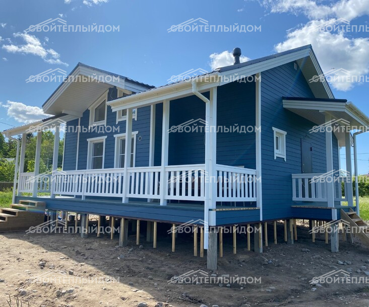 Каркасный дом 11,2х9,0м фото 9