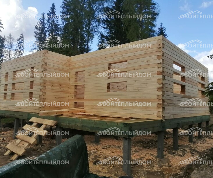 Дом из бруса 8,5х10,0м фото 6