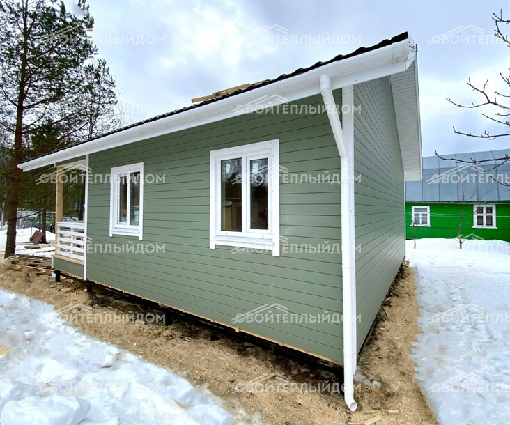 Каркасный дом 8,0х8,0м фото 3